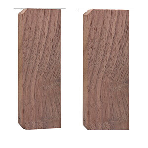 Houten Eindkapje C-profiel Amerikaans Noten