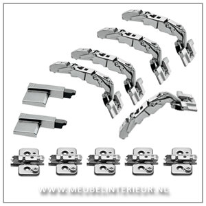 Opdekscharnier 170 gr set voor deurhoogte tot 240 cm incl blumotion