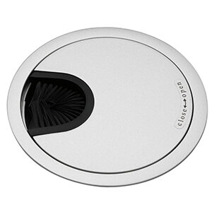 Kabeldoorvoer zilverkleurig (ral 9006) Ø 80mm