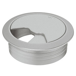 Kabeldoorvoer zilvergrijs Ø 60mm
