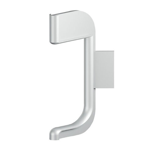 Buitenhoek geschikt voor C-profiel voor LED, aluminium look