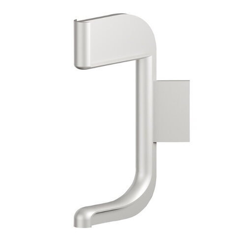 Buitenhoek geschikt voor C-profiel voor LED, RVS look