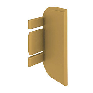 Eindkapje C-profiel, mat goud