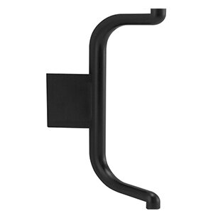 Buitenhoek voor C-profiel, zwart