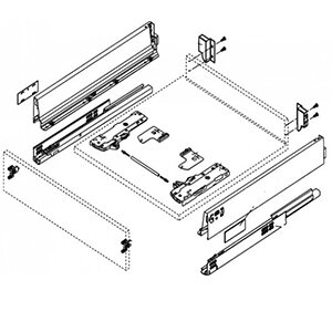 TANDEMBOX antaro TOB inbouwhoogte 99mm (M)