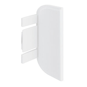 Eindkapjes C-profiel wit