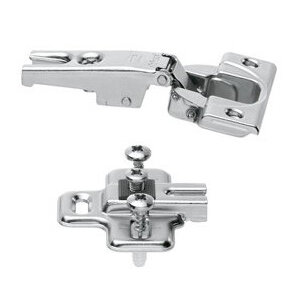 Koelkastscharnier 94 gr  Blum (Modul) inclusief montageplaat.