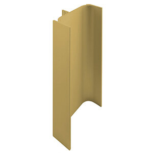 Verticale Greeplijst, C-profiel, mat goud, 5000 mm